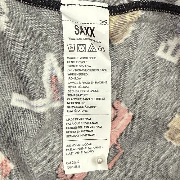 SAXX Snooze Men’s Relaxed Fit Modal Lounge Pants Black Size S Ultra Soft NWT - Picture 11 of 13